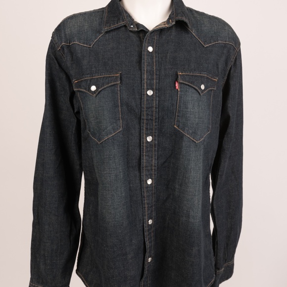 Levi's Other - Levi's Men's Denim Pearl Snap Shirt Medium Western